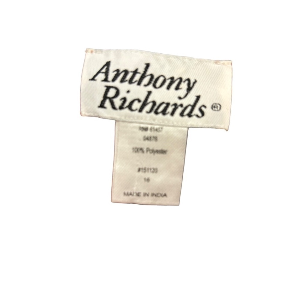 Anthony Richards Shear Shirt Dress 16 Cover Up Plus Size Button Front Roll Tab - Picture 3 of 4